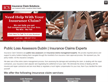 Tablet Screenshot of insuranceclaimsolutions.ie